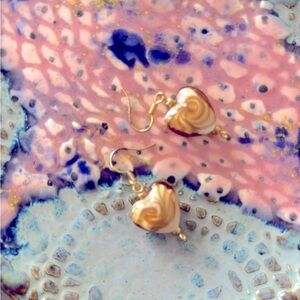 💕Host Pick 💕 Glass heart earrings